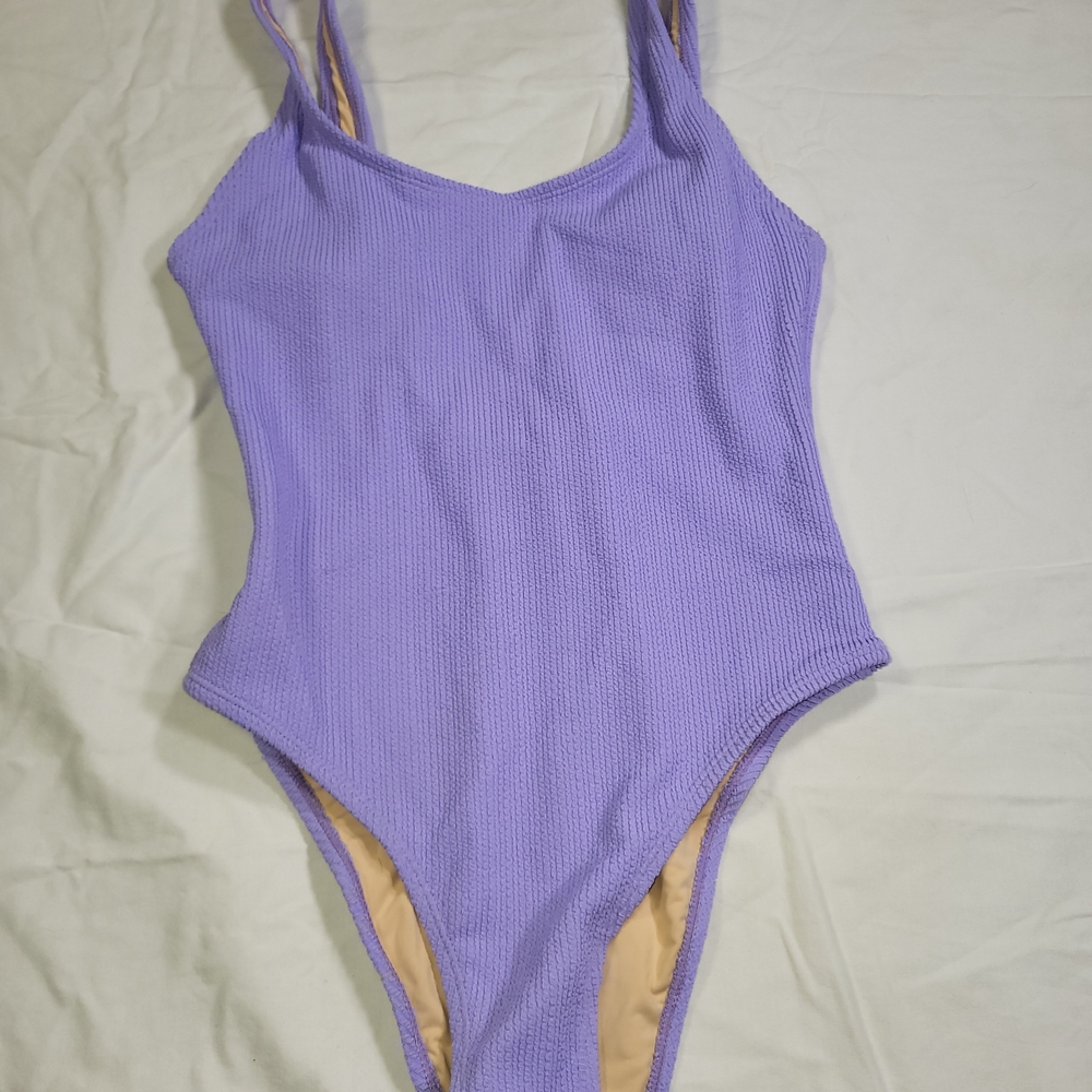Cotton On Body Purple One Piece Swimsuit Womens Size Large Purple Nwt